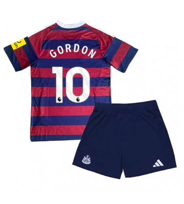 Newcastle United Anthony Gordon #10 Borta Kläder Barn 2024-25 Kortärmad (+ Korta byxor)
